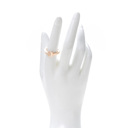 Tiffany 18K Rose Gold T Square Ring 58 8.25 2 of 5