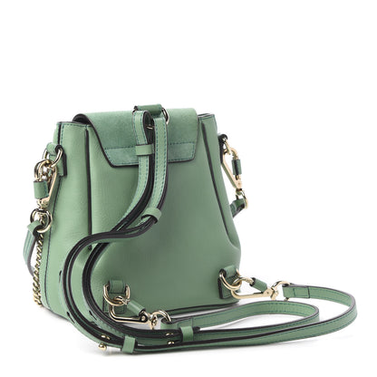 Chloe Suede Calfskin Mini Faye Backpack Happy Green 2 of 9