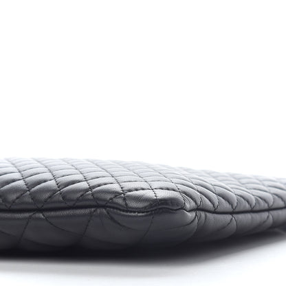 Chanel Lambskin Bi Quilted Large Cosmetic Case Black 8 of 8