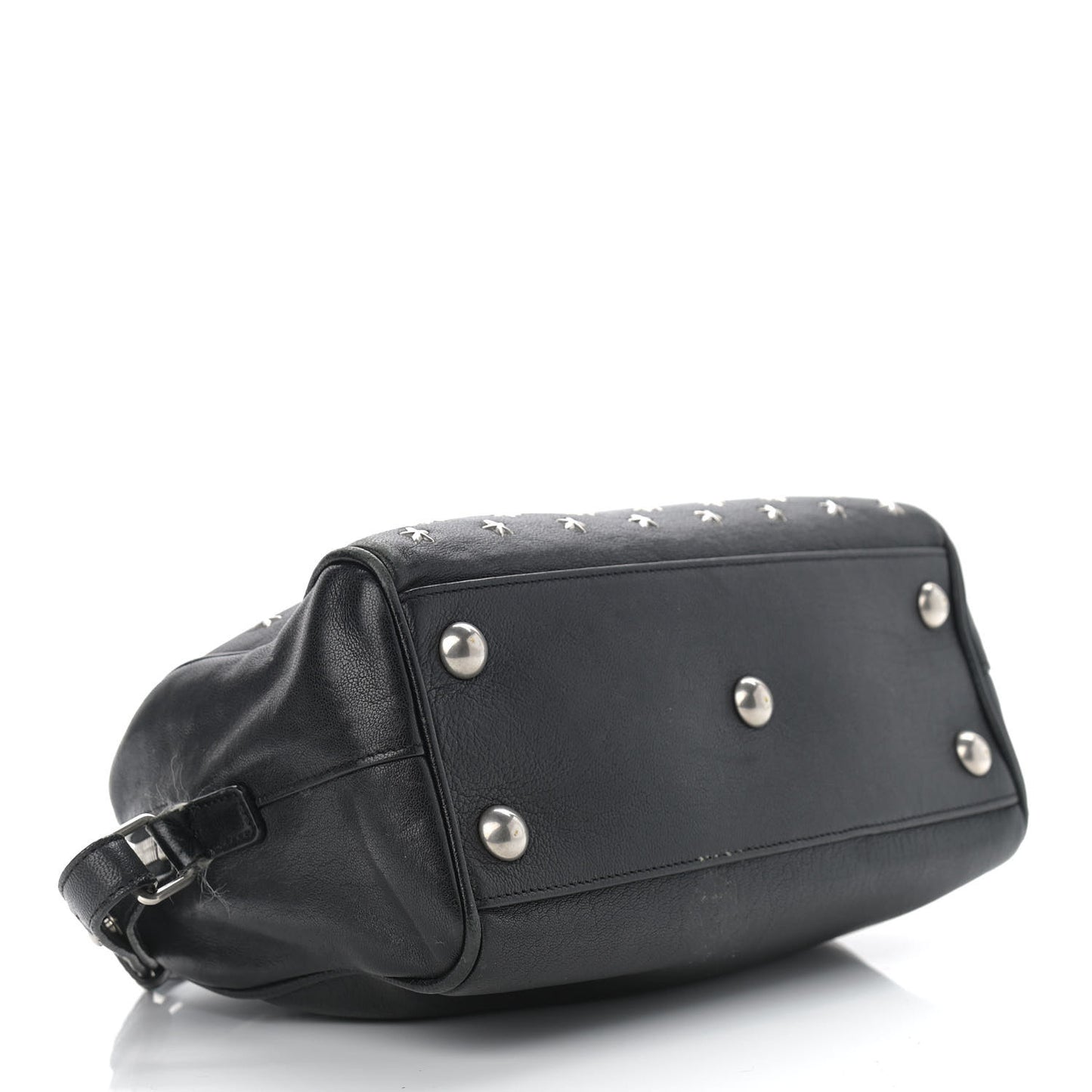 Calfskin Star Studded Classic Baby Duffle Black