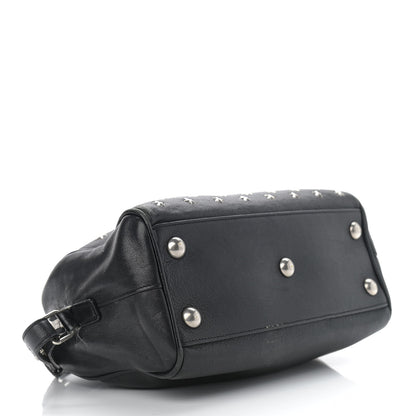 Saint Laurent Calfskin Star Studded Classic Baby Duffle Black 4 of 17