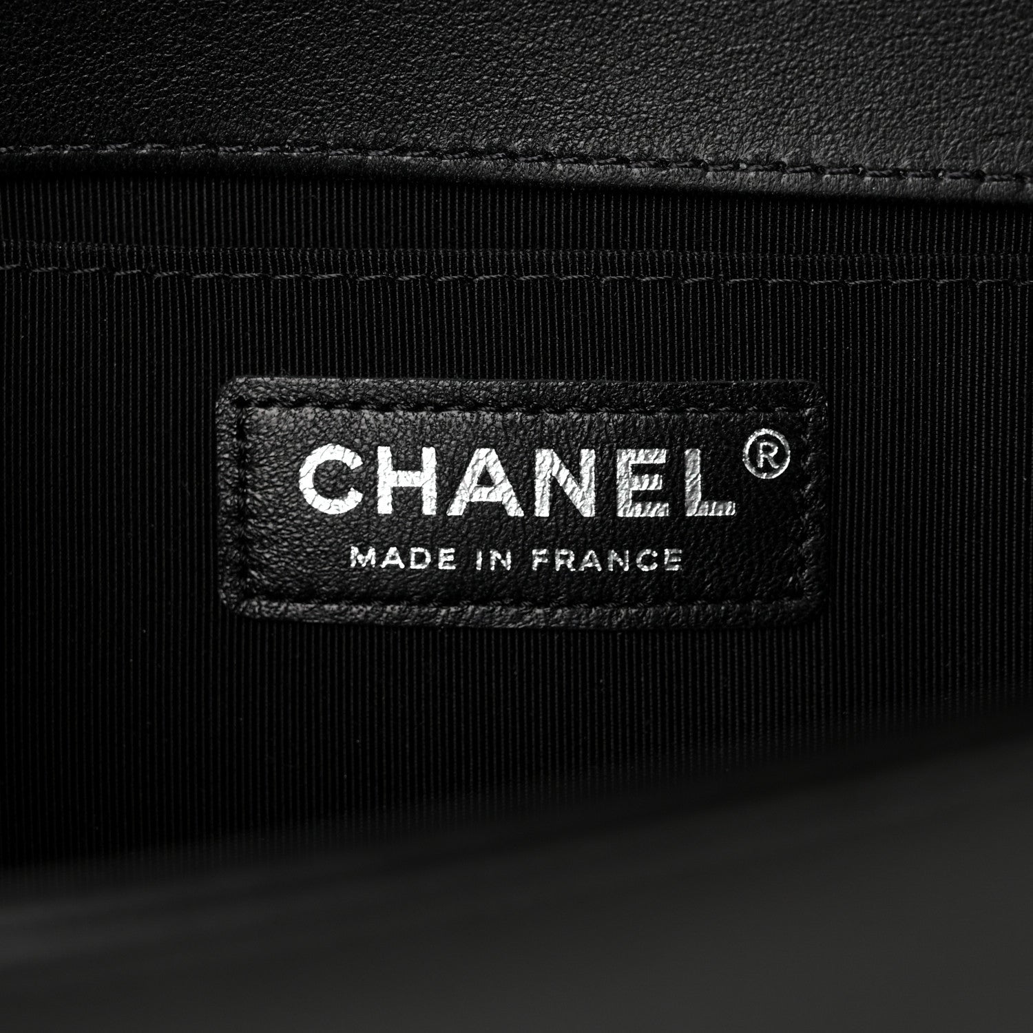Chanel Lambskin Iridescent PVC Chevron Quilted Medium Boy Flap Black Silver 6 of 10