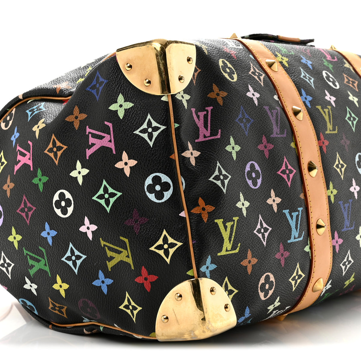 Louis Vuitton Monogram Multicolor Keepall 45 Black 7 of 13