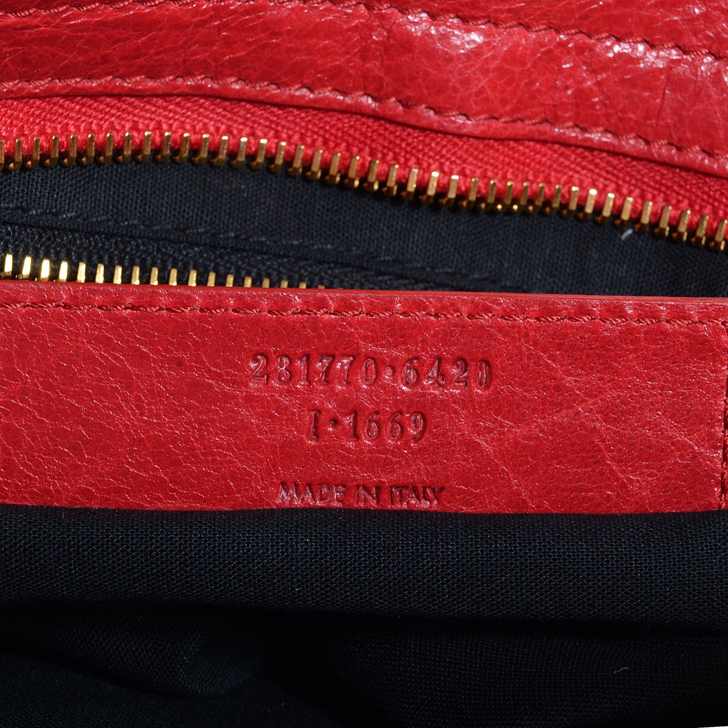 Agneau Giant 12 Gold Hardware City Rouge Cardinal