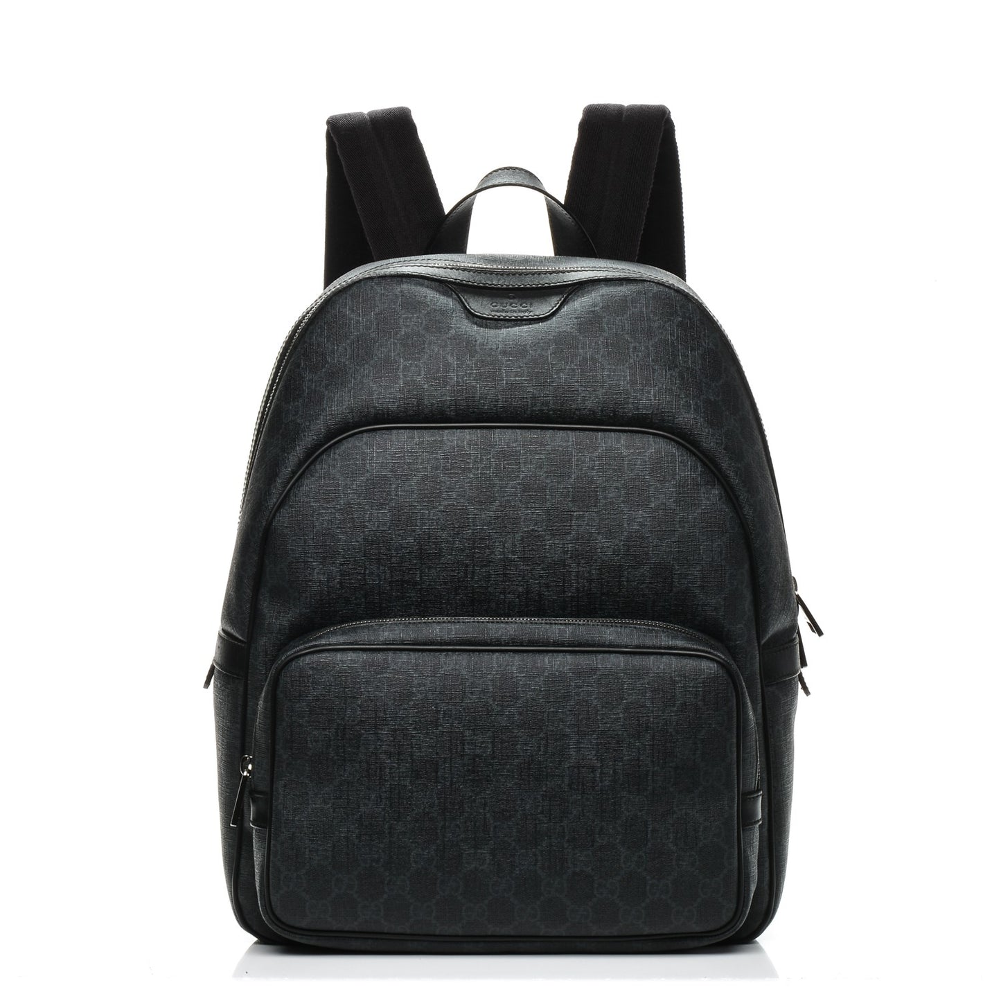 GG Supreme Monogram Medium Day Backpack Grey Black