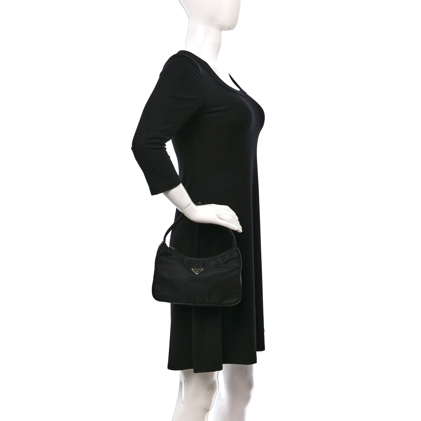 Tessuto Nylon Sport Mini Shoulder Bag Black