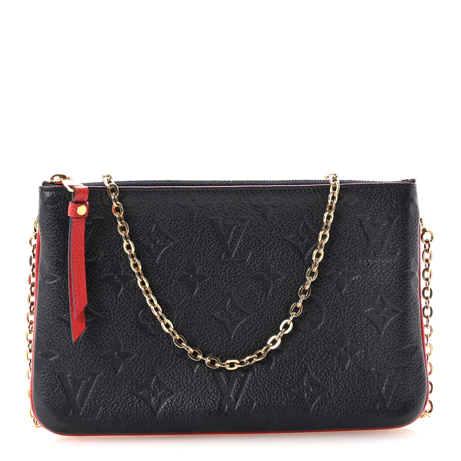 Louis Vuitton Empreinte Double Zip Pochette Marine Rouge 1 of 9