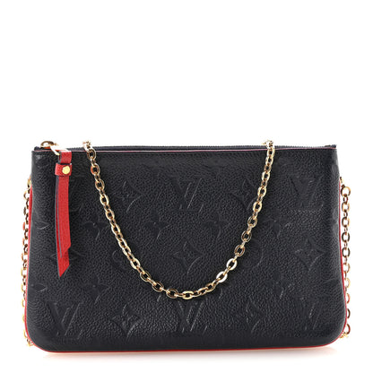 Louis Vuitton Empreinte Double Zip Pochette Marine Rouge 1 of 9