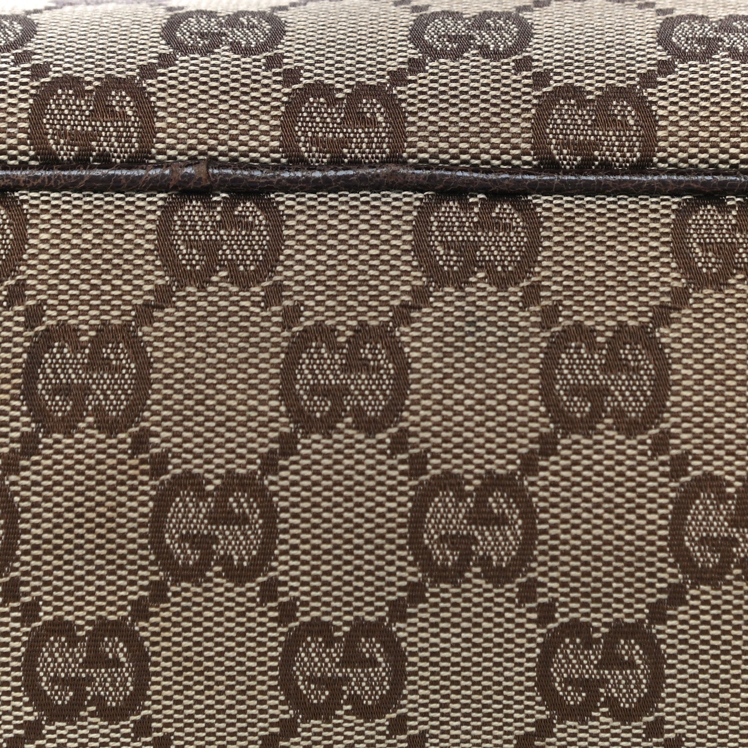 Gucci Monogram Signature Tote Dark Brown 14 of 41