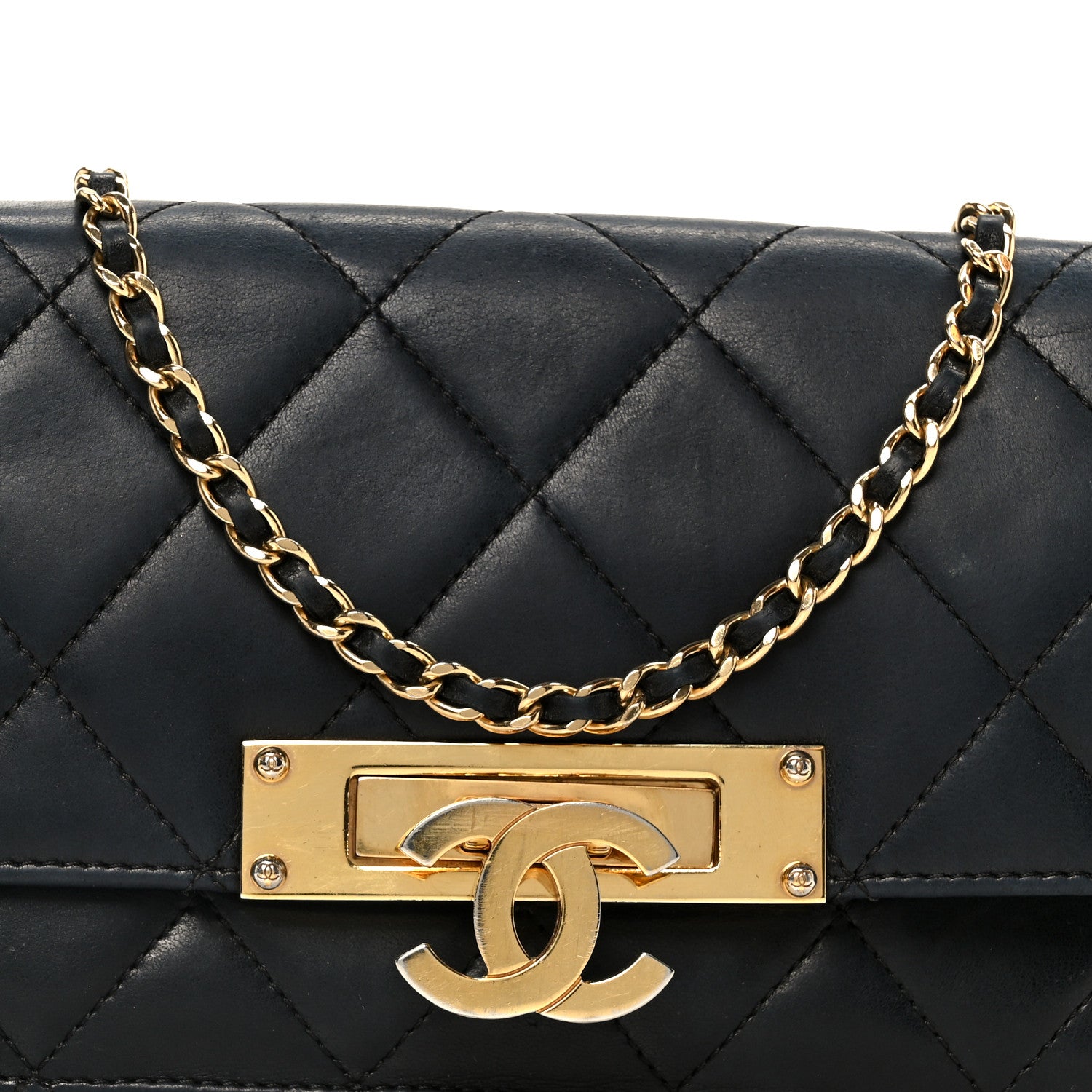 Chanel Lambskin Quilted Golden Class Wallet on Chain WOC Black 8 of 11