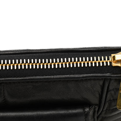 Miu Miu Nappa Matelasse Chain Zip Shoulder Bag Black 8 of 9