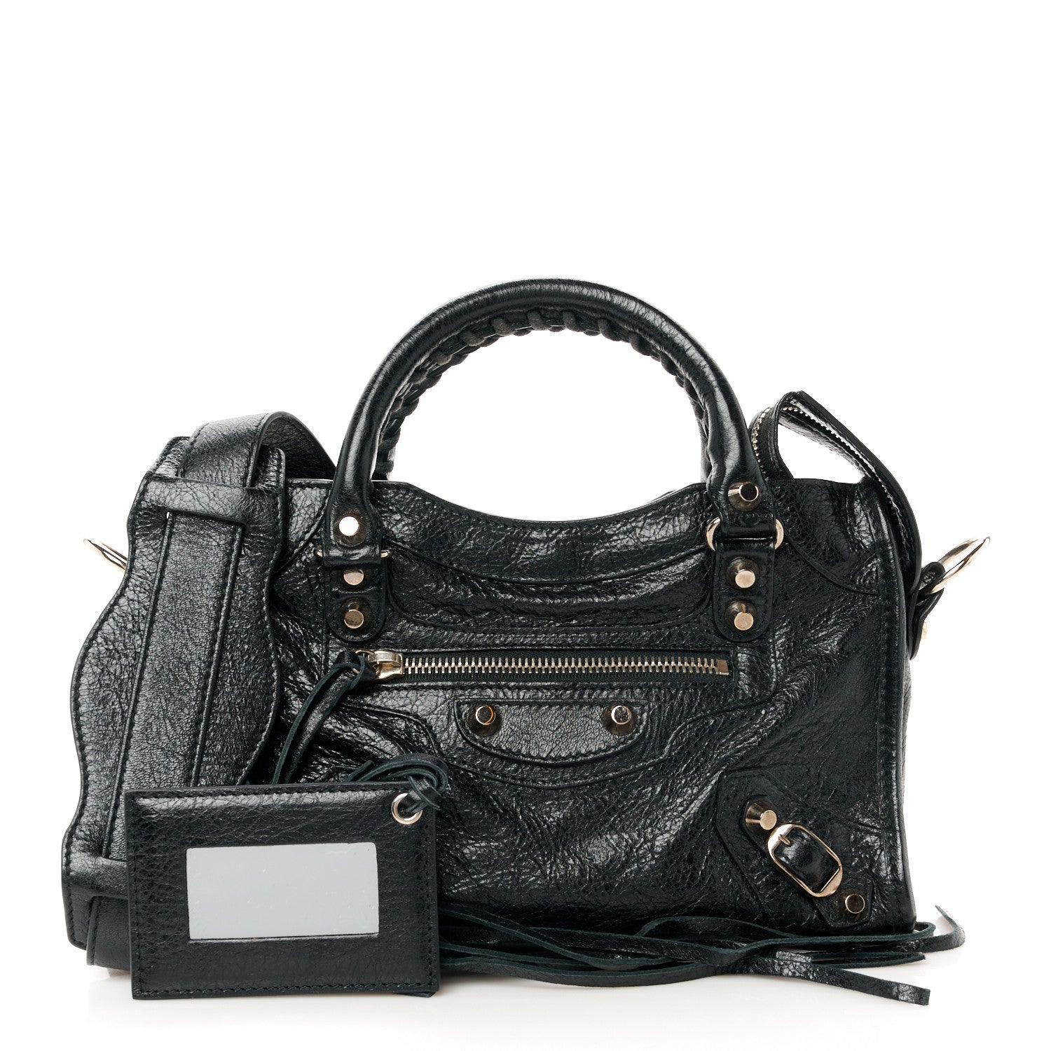 Balenciaga Agneau Classic Silver Hardware Mini City Black 3 of 11