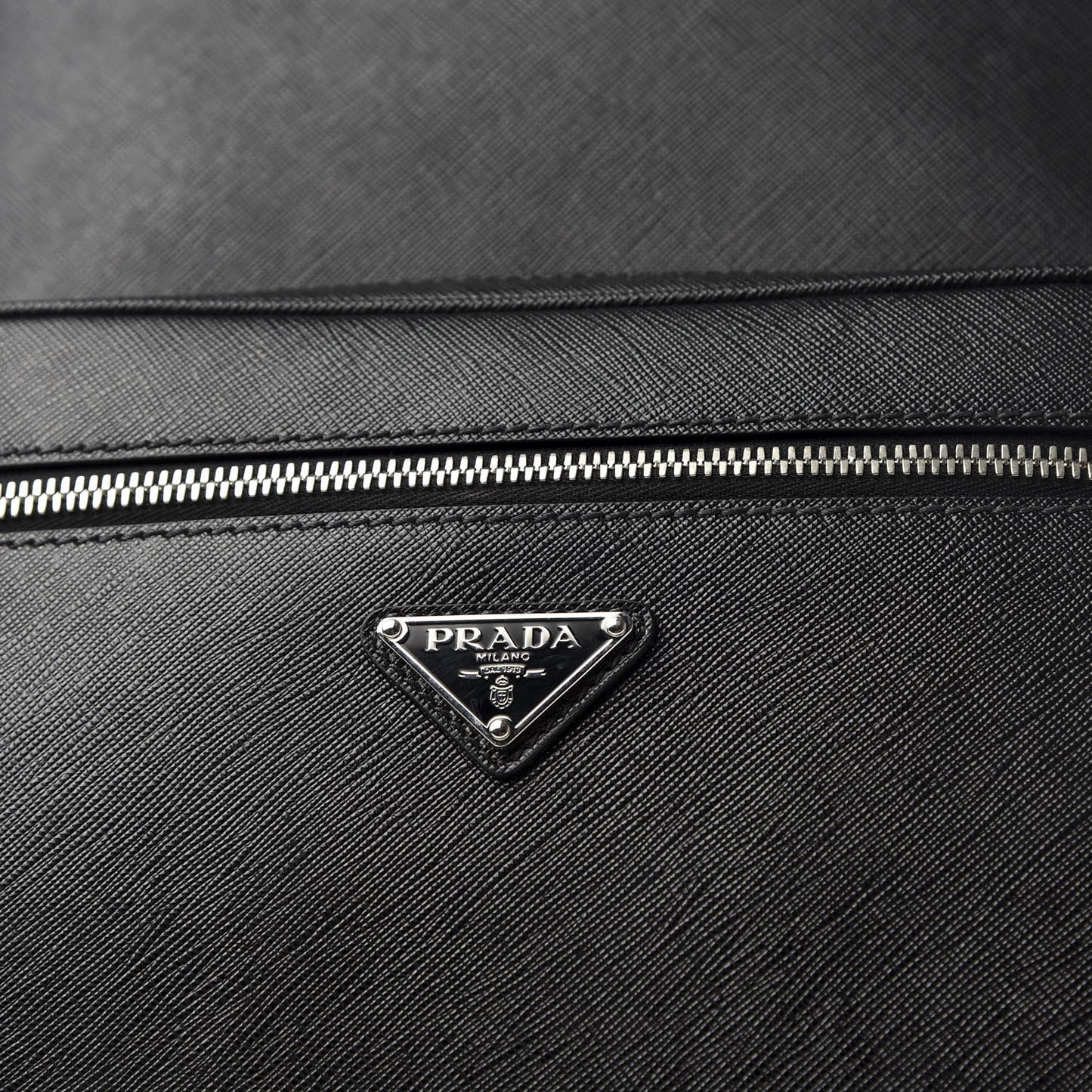 Saffiano Travel Backpack Black