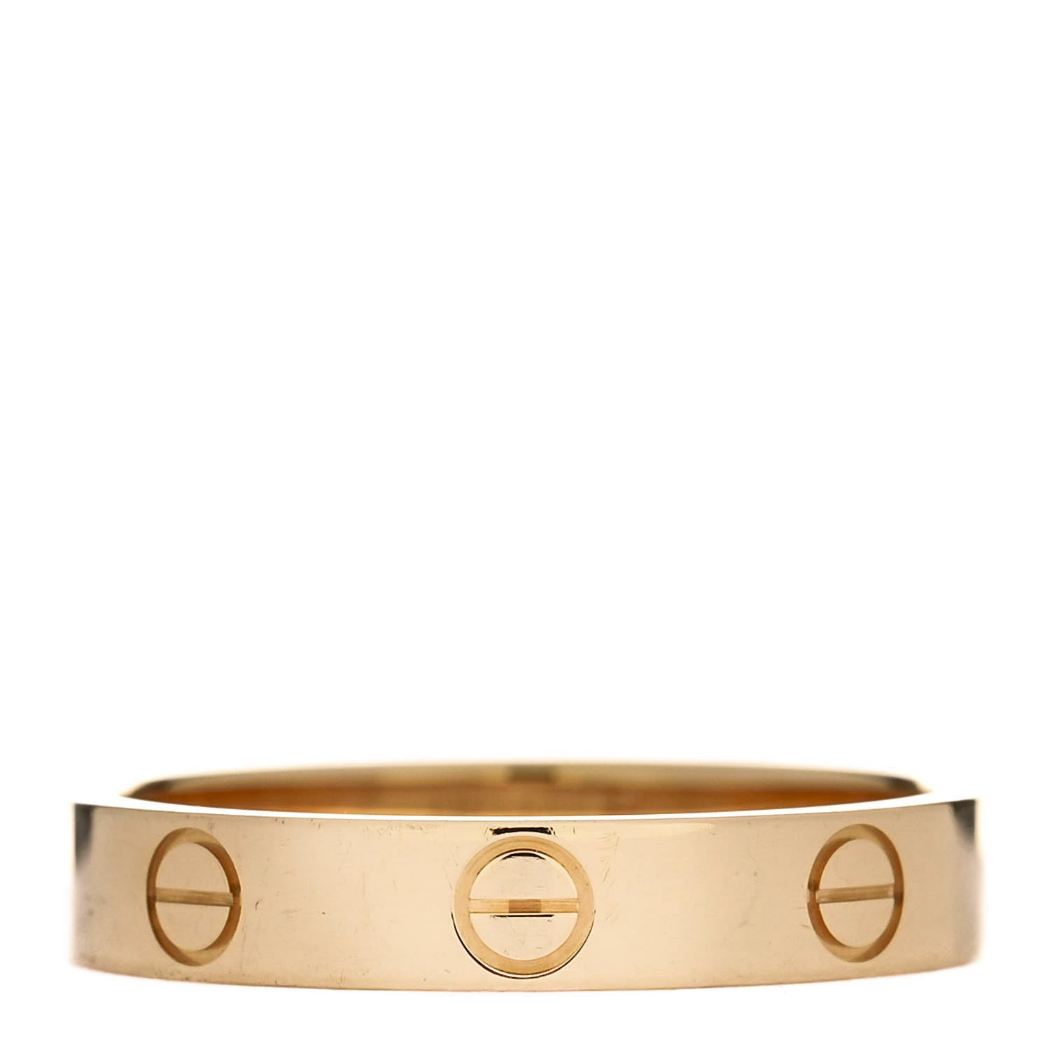 Cartier 18K Yellow Gold 3.5mm LOVE Wedding Band Ring 55 7.25 3 of 5