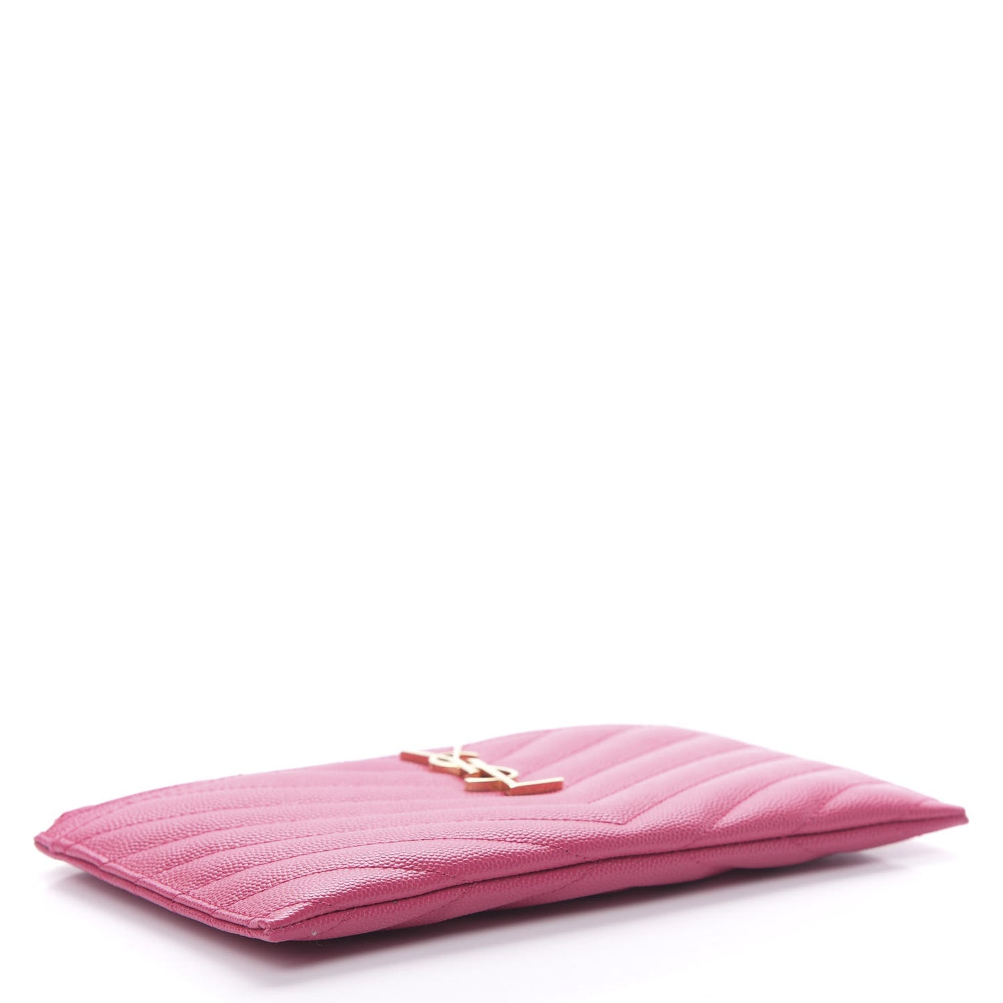 Grain De Poudre Chevron Monogram Bill Pouch Bright Pink