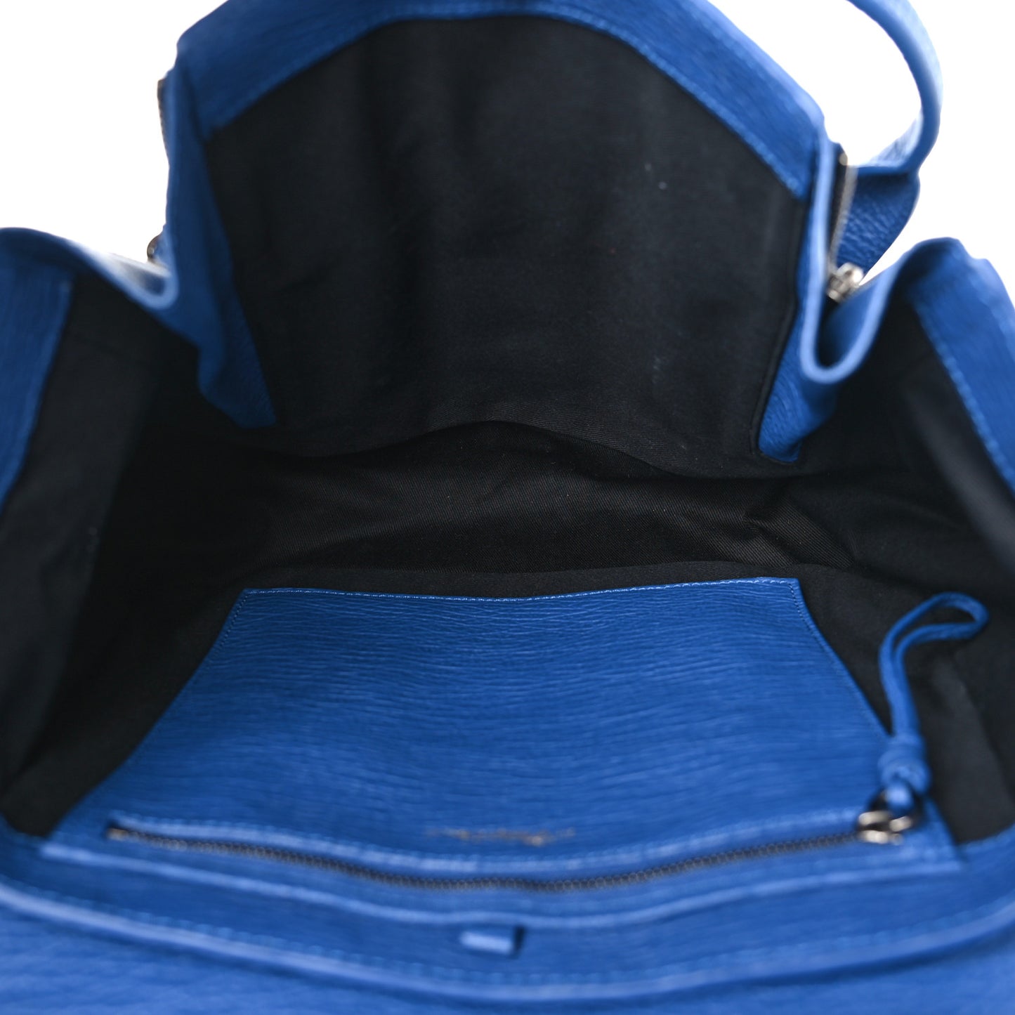 Textured Calfskin Medium Pashli Satchel Cobalt