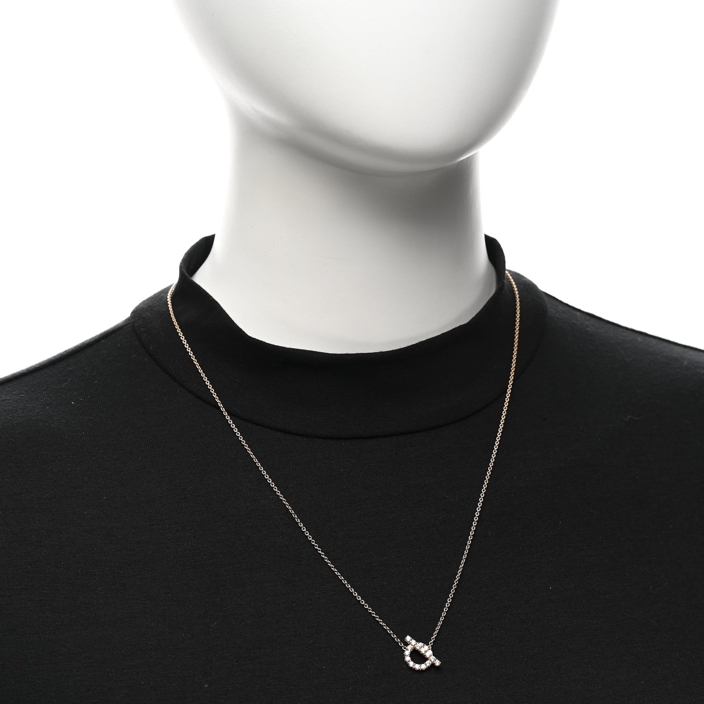 18K Rose Gold Diamond Finesse Pendant Necklace