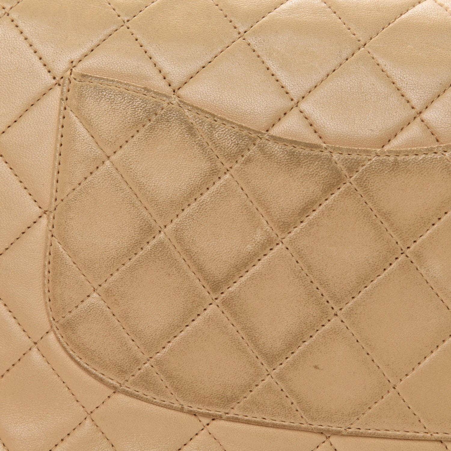 Chanel Lambskin Quilted Small Double Flap Beige 10 of 16