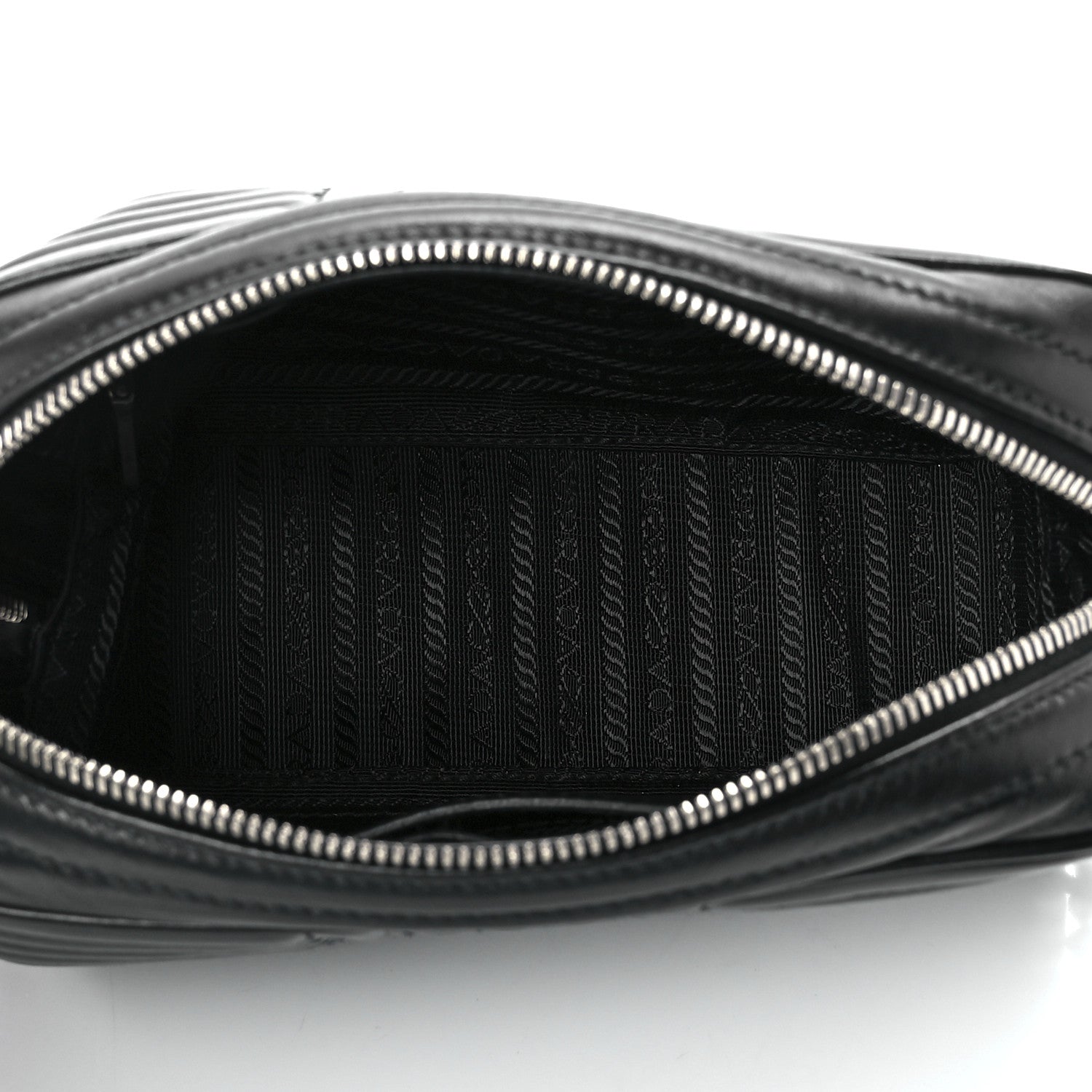 Prada Soft Calfskin Diagramme Camera Bag Black 6 of 12