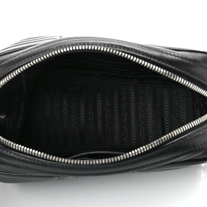 Prada Soft Calfskin Diagramme Camera Bag Black 6 of 12