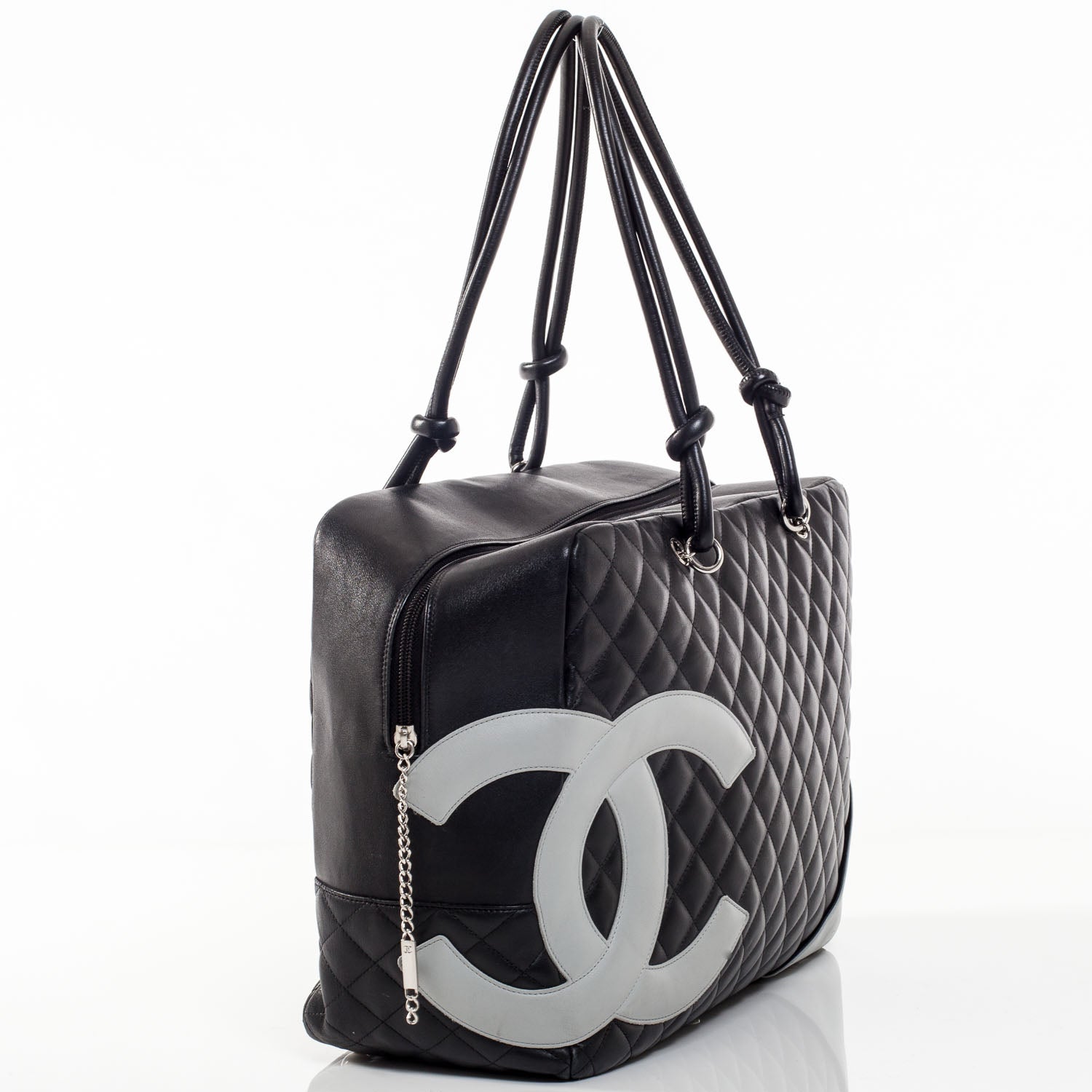 Chanel Calfskin Quilted Large Cambon Bag Black 4 of 11