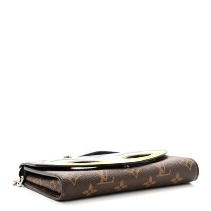 Louis Vuitton Monogram Kabuki Chain Wallet Black 4 of 12