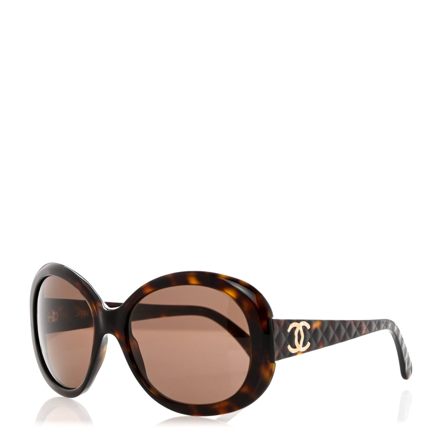 Quilted CC Sunglasses 5188 Tortoise