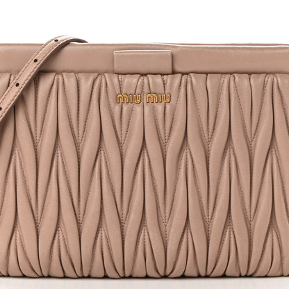 Miu Miu Nappa Matelasse Crossbody Cammeo 8 of 17