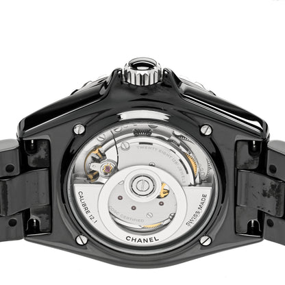 Chanel Stainless Steel Ceramic 38mm J12 Automatic Watch Black 4 of 5