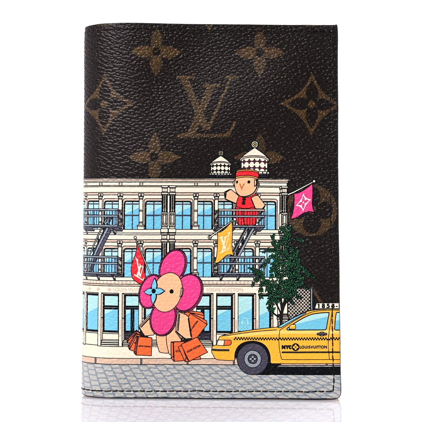 Monogram 2022 Christmas Animation New York Soho Passport Cover Yellow