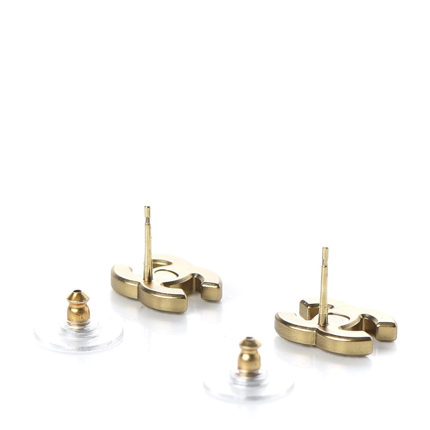 Crystal CC Earrings Gold