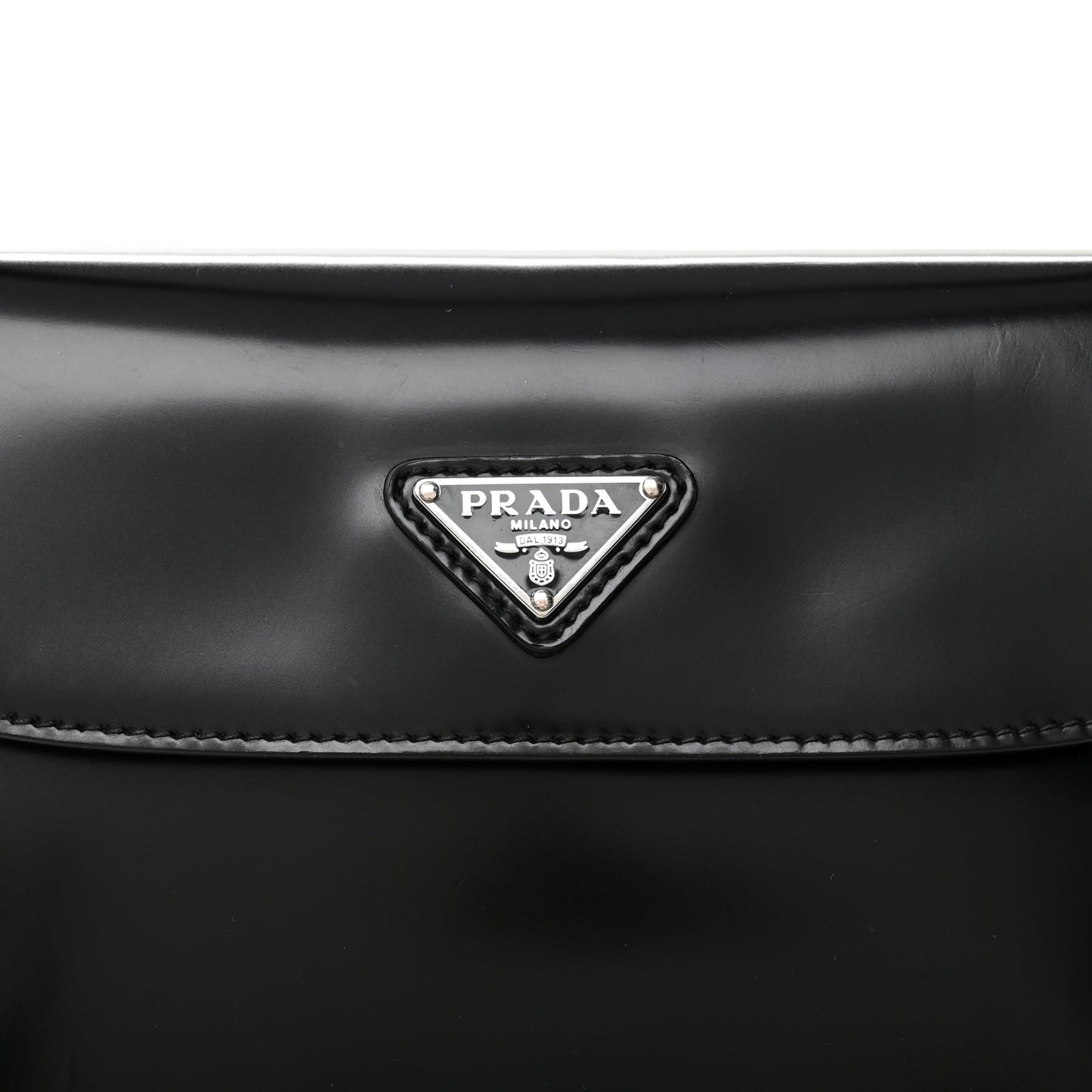 Spazzolato Cleo Flap Shoulder Bag Black