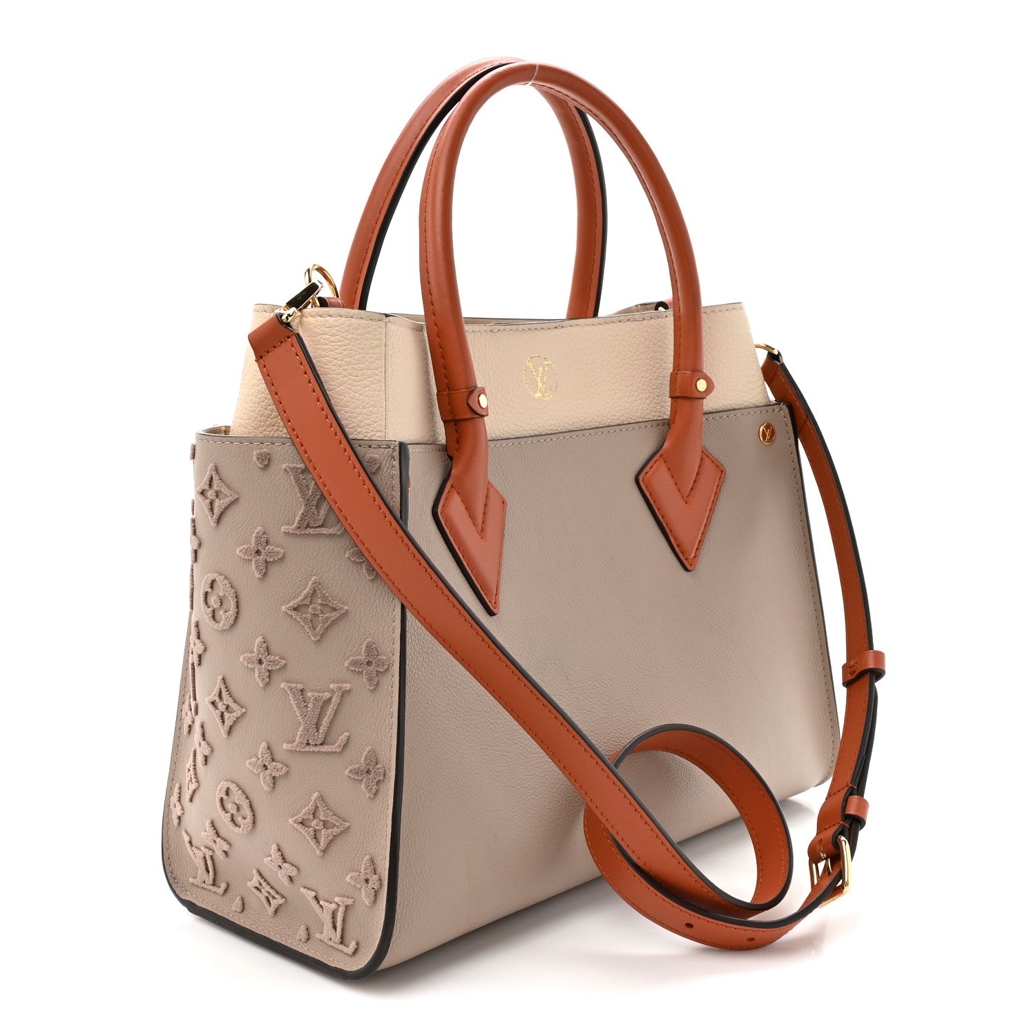 Louis Vuitton Calfskin Monogram Tufting On My Side Galet 3 of 11