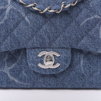 Chanel Denim CC Quilted Mini Square Flap Blue 10 of 11