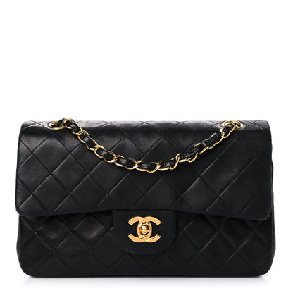 Chanel Lambskin Quilted Small Double Flap Black 1 of 24