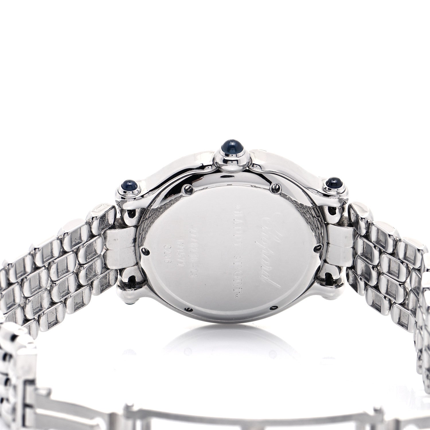 Chopard Stainless Steel 7 Diamond 32mm Happy Sport Quartz Watch 4 of 5
