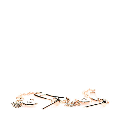 Hermes 18K Rose Gold TPM Chaine D'Ancre Punk Earrings 3 of 5