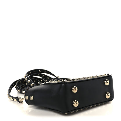 Valentino Garavani Vitello Micro Rockstud Tote Black 4 of 10