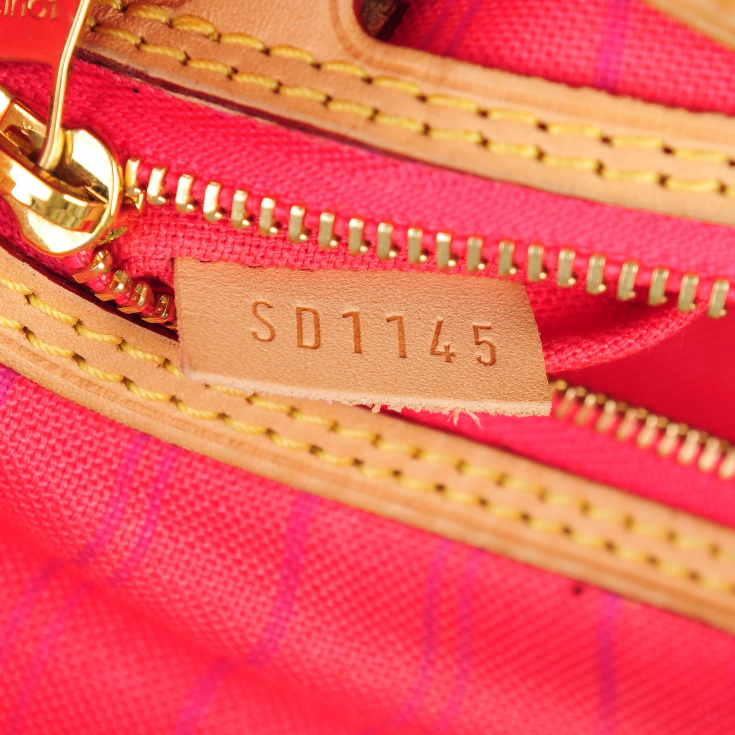 Louis Vuitton Damier Azur Delightful PM Pink 8 of 11