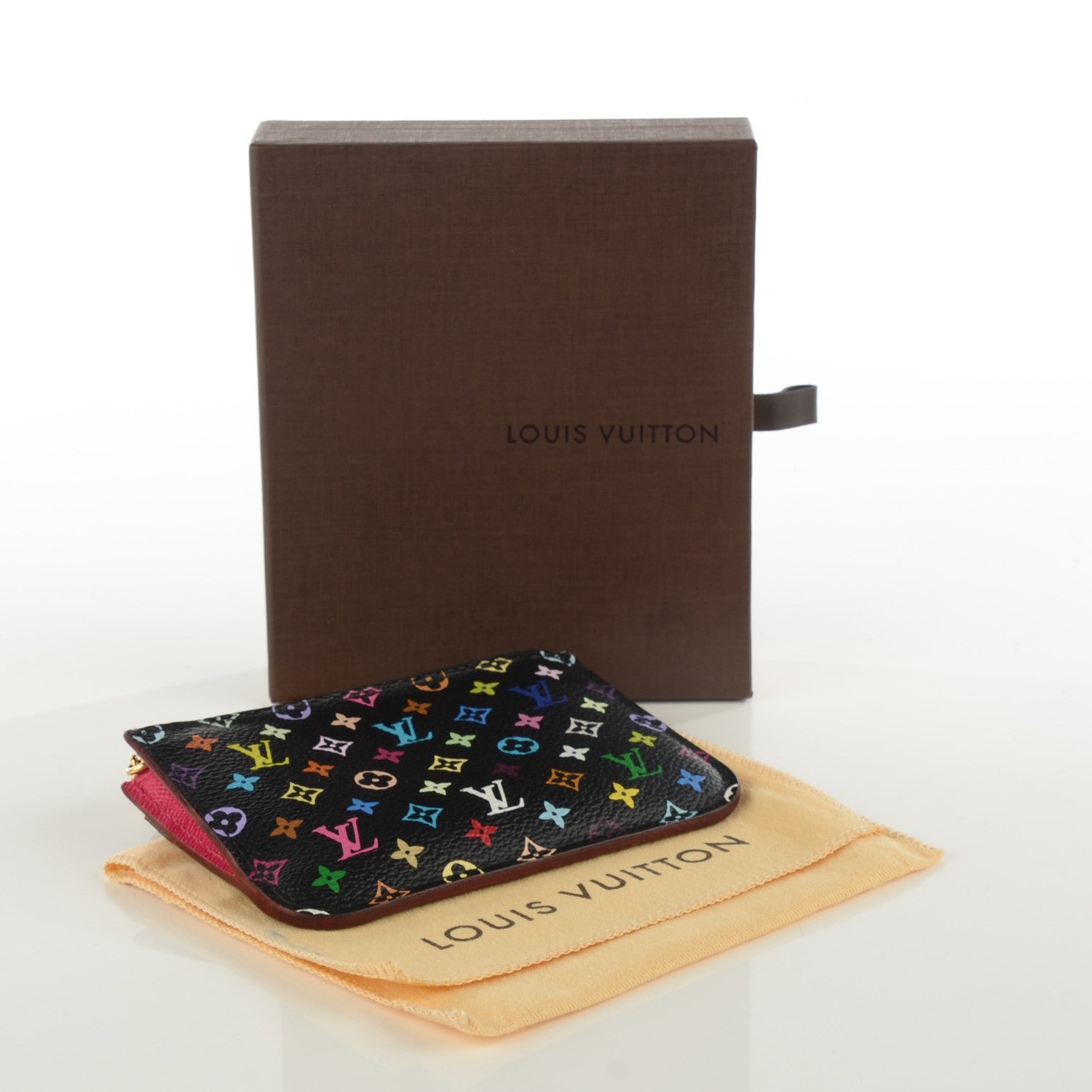 Louis Vuitton Monogram Multicolor Key Pouch Black Grenade 4 of 7