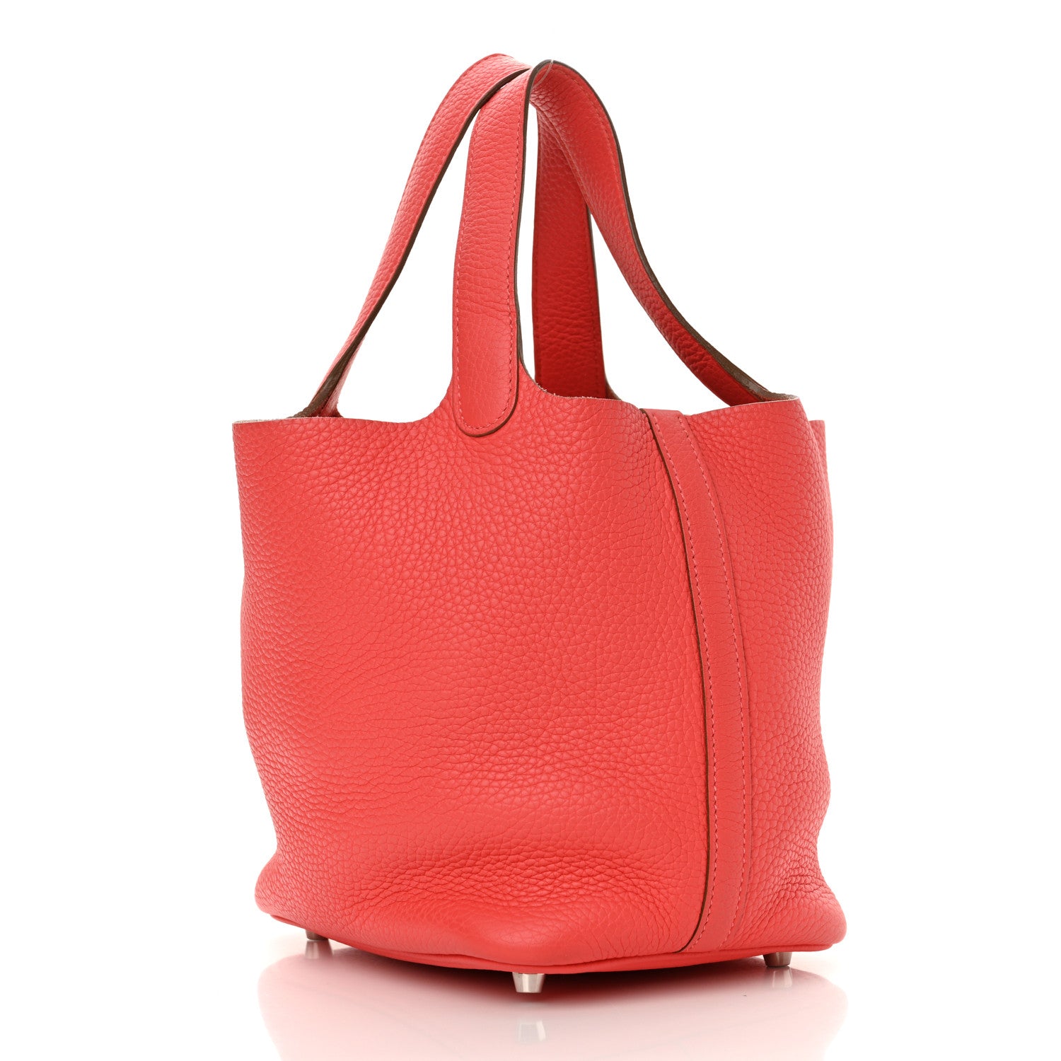 Hermes Taurillon Clemence Picotin Lock 18 PM Rouge Pivoine 3 of 10