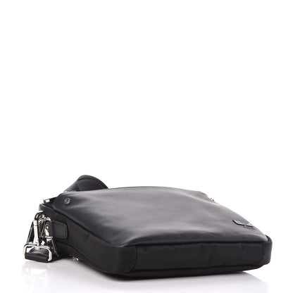 Fendi Nylon Vitello Century Opaco Mini Bug Eyes Flat Messenger Black 4 of 9