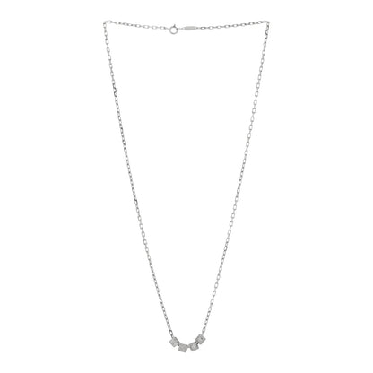 Tiffany Sterling Silver T&CO Cube Pendant Necklace 2 of 4