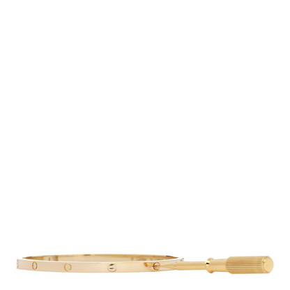 Cartier 18K Yellow Gold Small LOVE Bracelet 19 3 of 8