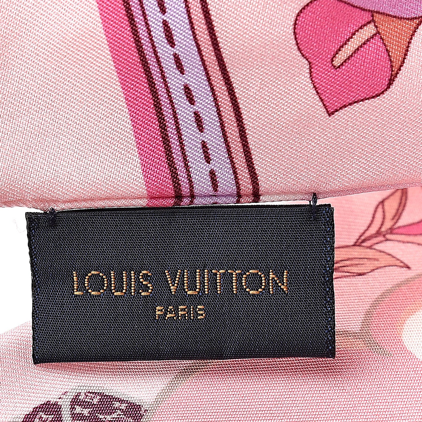 Silk Monogram Superstition Bandeau Light Pink