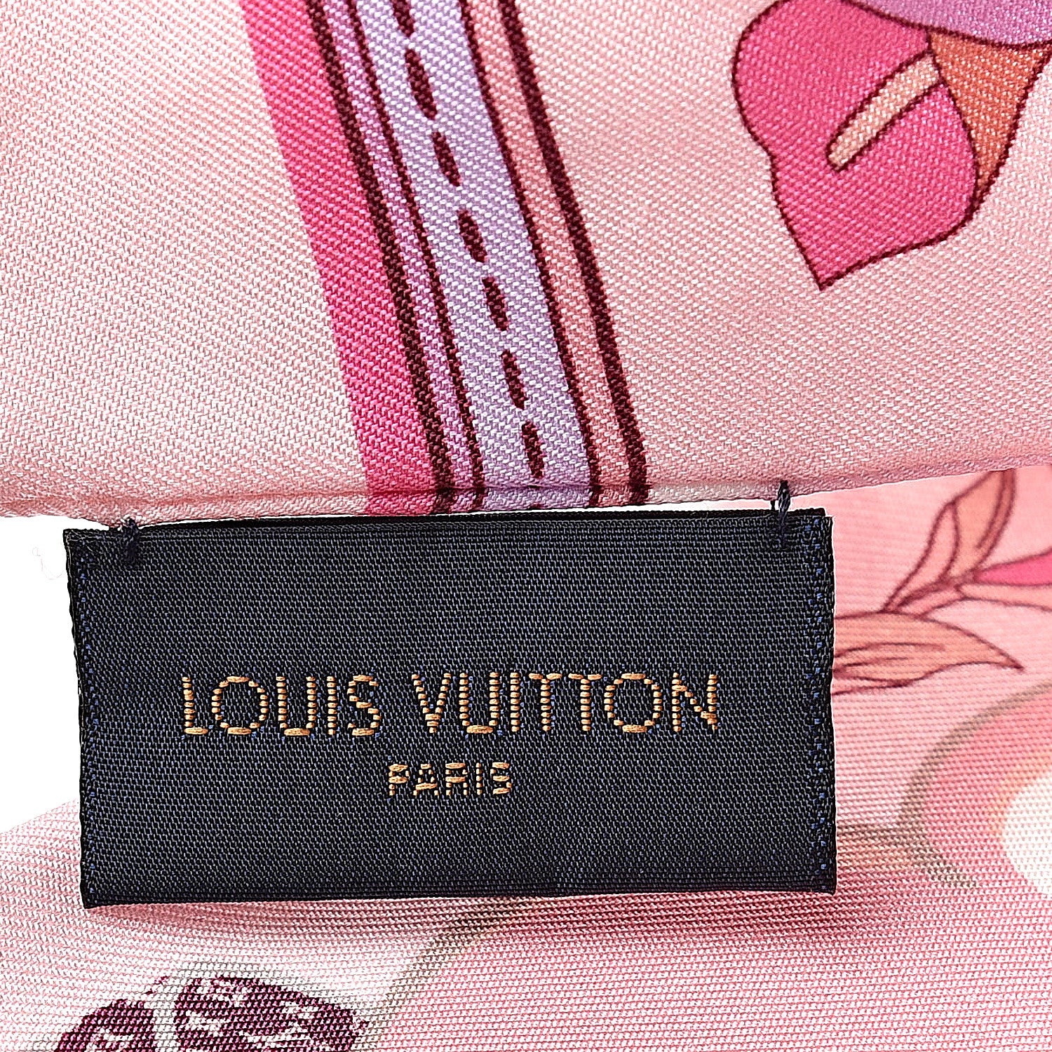 Louis Vuitton Silk Monogram Superstition Bandeau Light Pink 4 of 4