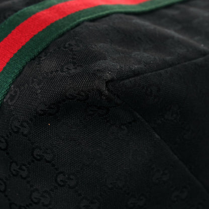 Gucci GG Monogram Web Medium Collapsible Carry On Duffle Black 11 of 15