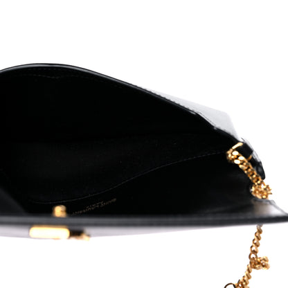 Saint Laurent Smooth Calfskin Monogram Phone Holder Crossbody Black 5 of 9