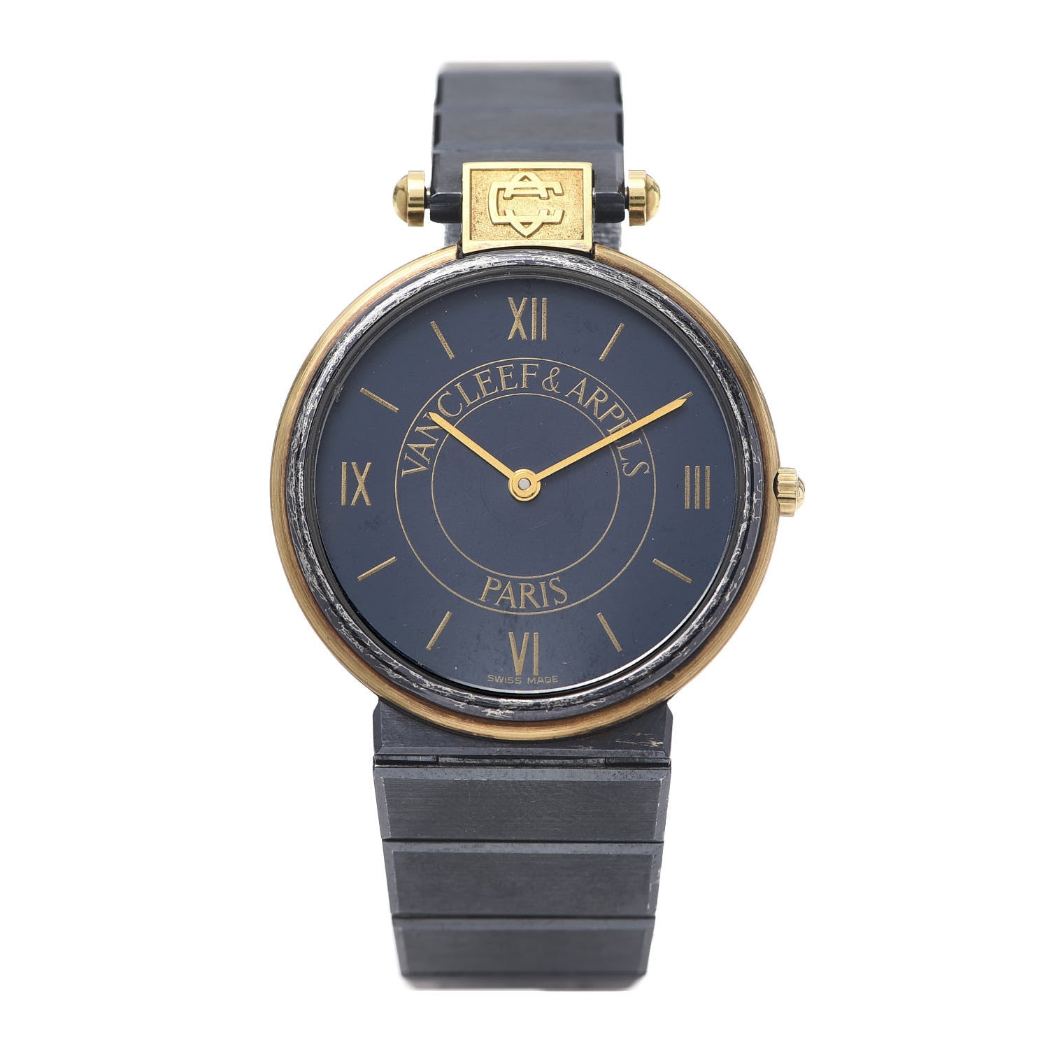 Van Cleef & Arpels Stainless Steel 31mm La Collection Quartz Watch Navy 1 of 6