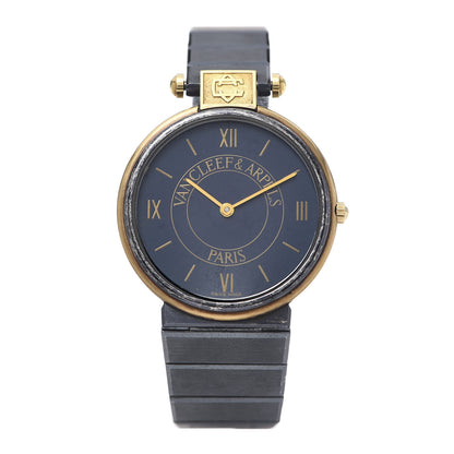 Van Cleef & Arpels Stainless Steel 31mm La Collection Quartz Watch Navy 1 of 6